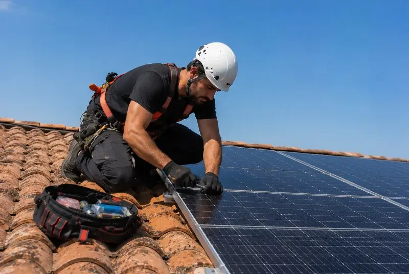 Maintenance et monitoring de panneaux solaires à Baho