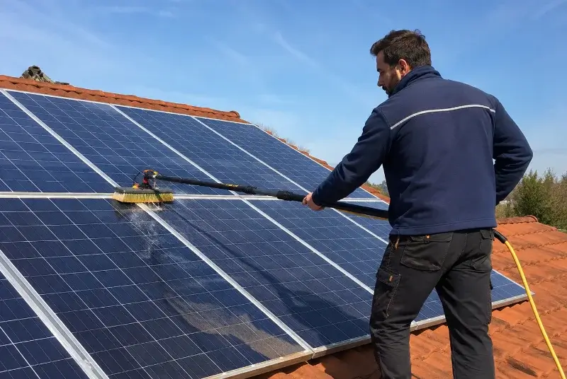 Nettoyage et entretien de panneaux solaires à Baho